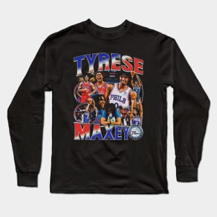 Tyrese Maxey Vintage Bootleg Long Sleeve T-Shirt